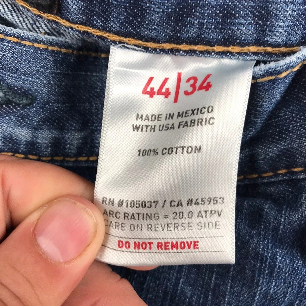 Ariat Work FR Jeans Mens 44x34 M4 Low Rise Boot Cut Flame Resistant